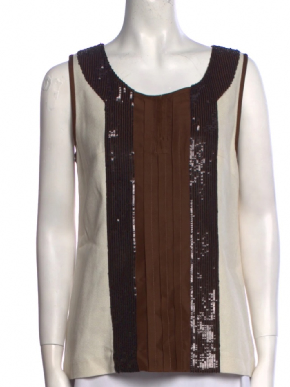Tory Burch Silk Scoop Neck Top